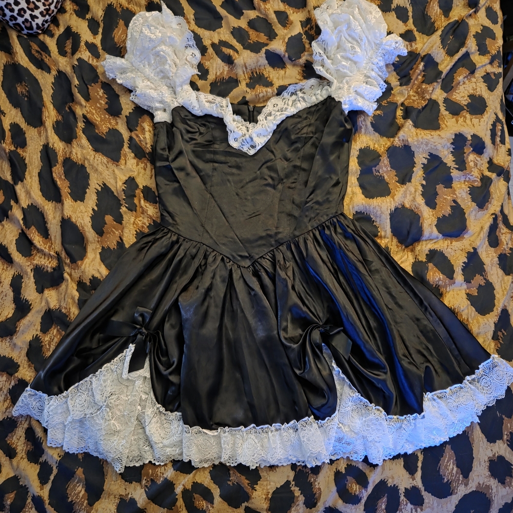 Dolls Kill Black and White Mini Dress
